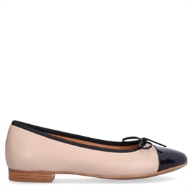 Billi Bi A8041 Ballerina, Black Patent/Beige Nappa